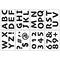 6 Pack: 2.7" Fun Uppercase Font Alphabet Stencils by Craft Smart®